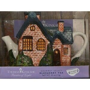 Thomas Kinkade "Everett's Cottage" ceramic novelty teapot